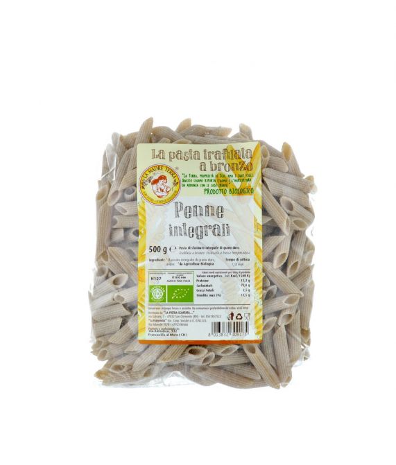 Penne rigate integrali biologiche - 500 gr